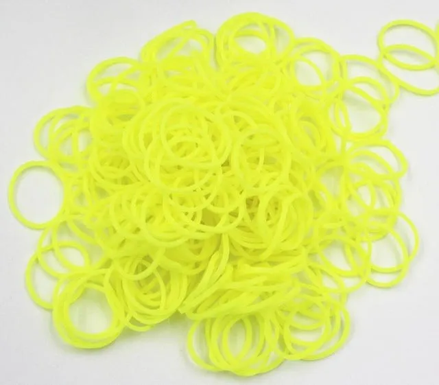 300Pcs Noctilucent Glows in Dark Rubber Loom Bands refill Make Rubber Band Bracelet for DIY Christmas Gift(24 Clip 1Loom) 5134