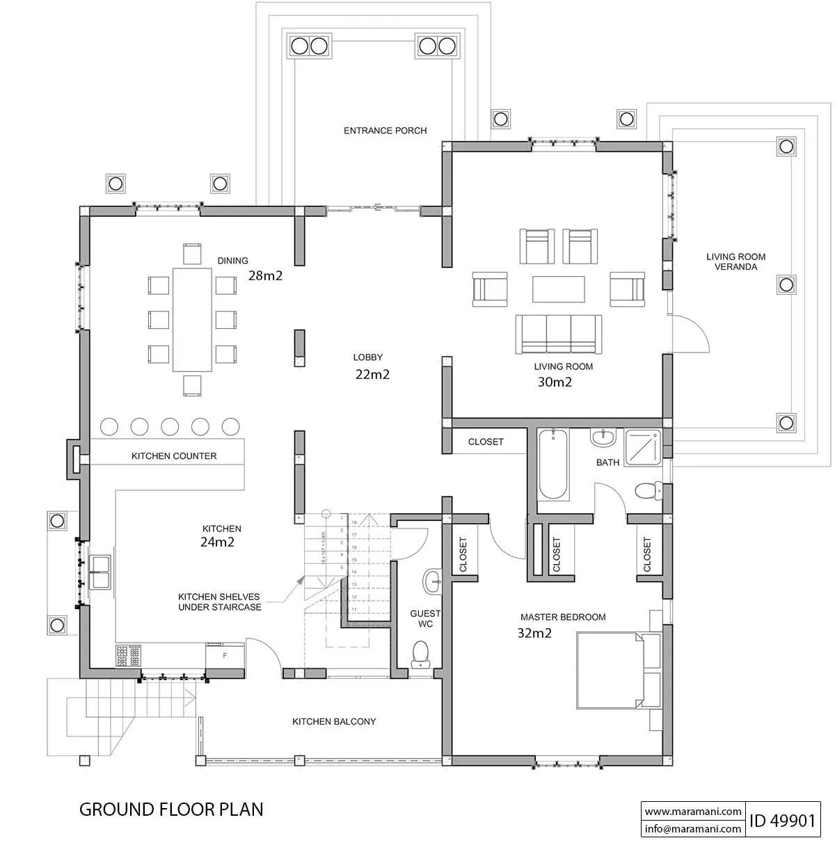 9 Bedroom House Design - ID 49901