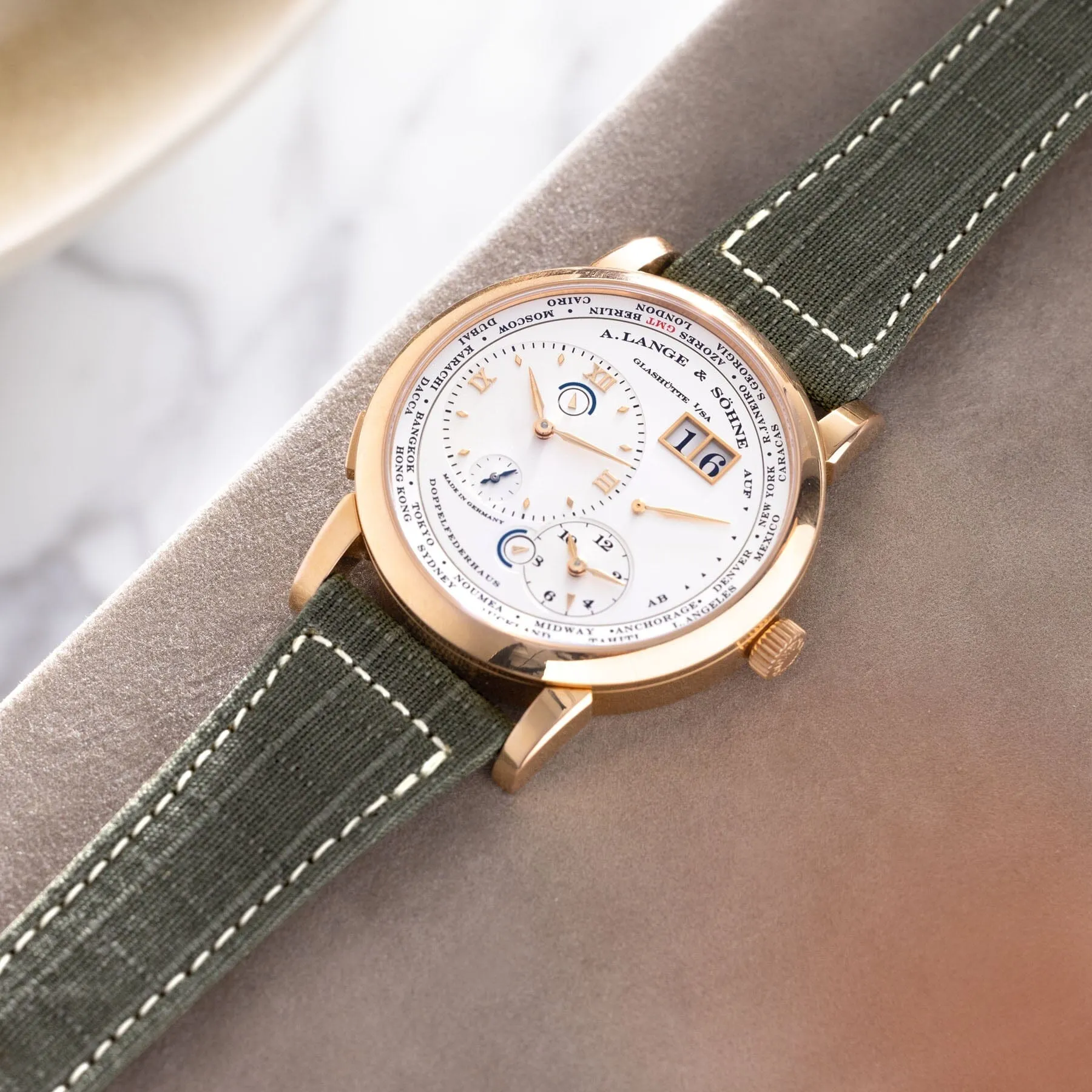 A. Lange & Söhne Lange 1 Time Zone Pink Gold