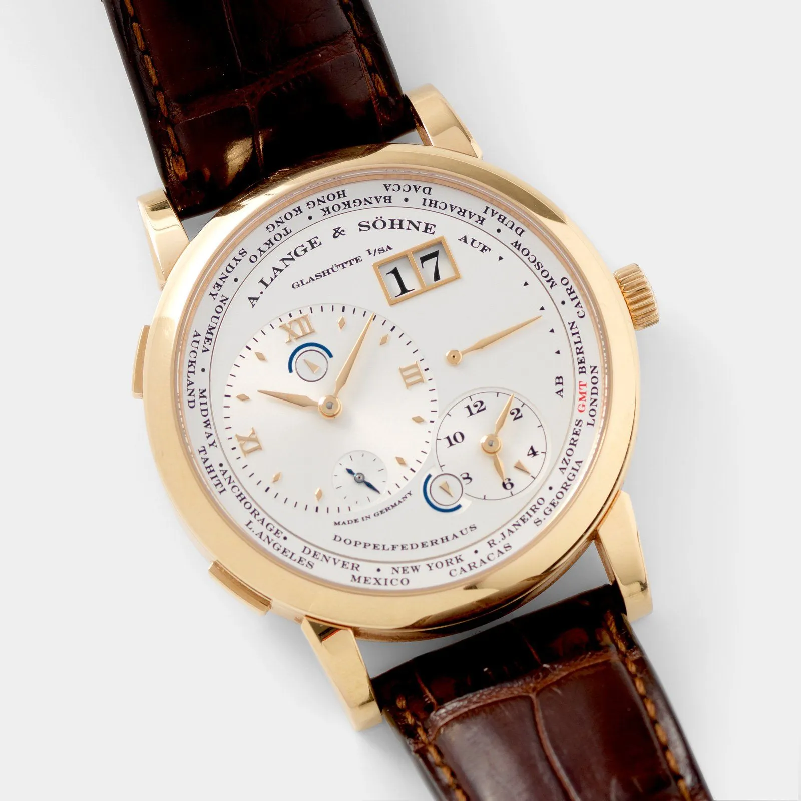 A. Lange & Söhne Lange 1 Time Zone Pink Gold