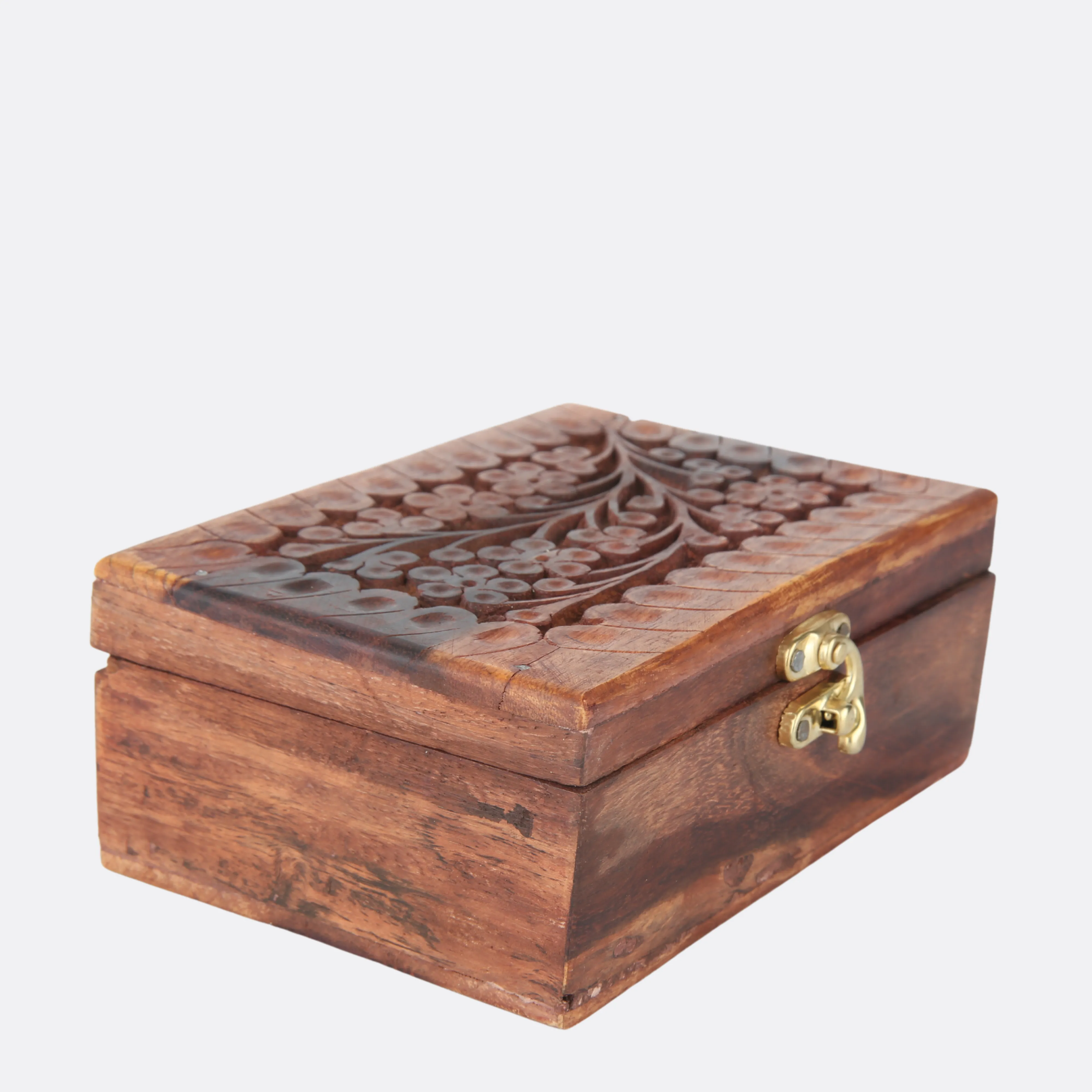 Antique Wooden Jewelry Box