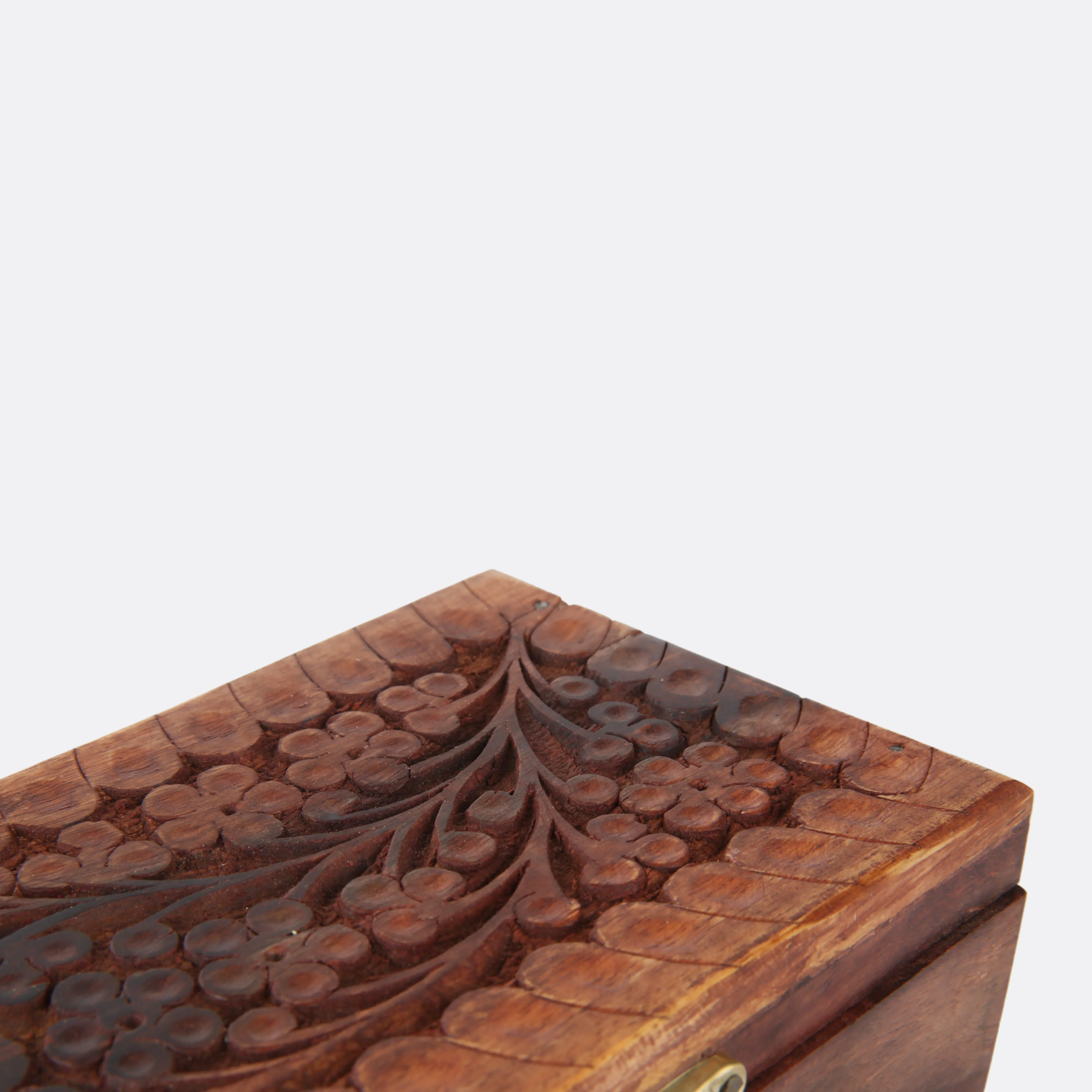 Antique Wooden Jewelry Box