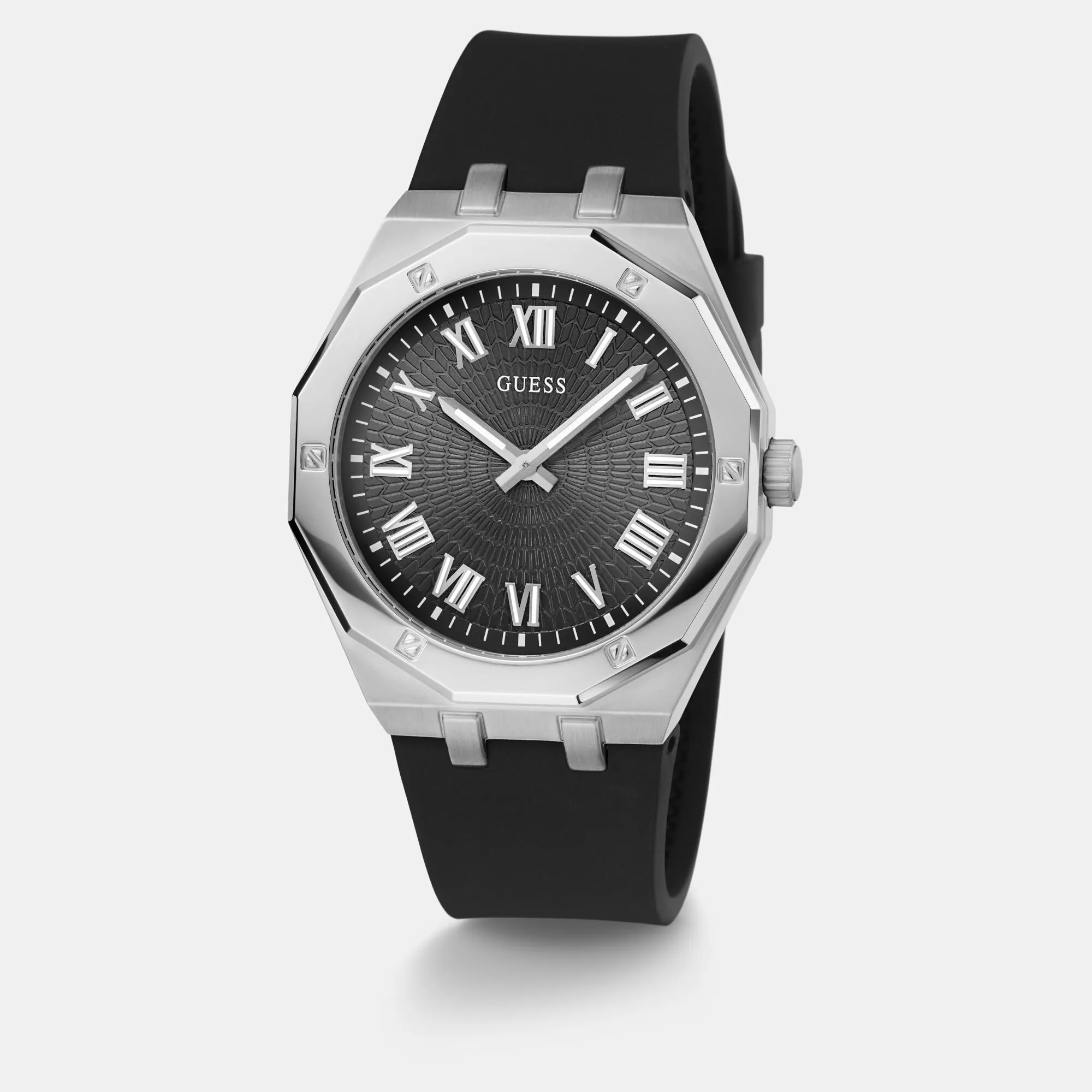 Asset Men's Black Analog Silicone Watch GW0663G1