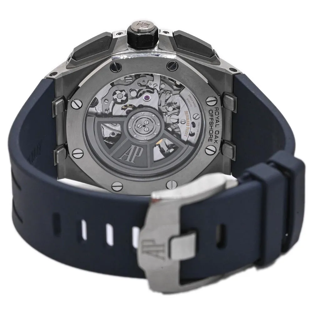 Audemars Piguet Men's Royal Oak Offshore Titanium 43mm Blue Chronograph Dial Watch