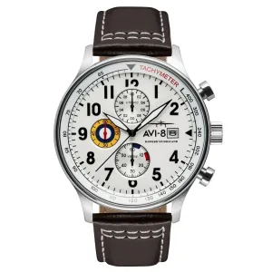 AVI-8 Classic White Hawker Hurricane Chronograph Watch AV-4011-01