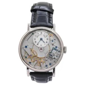 Breguet Men's Tradition White Gold 37mm Full Skeleton Dial Reference #: 7027BB/11/9V6