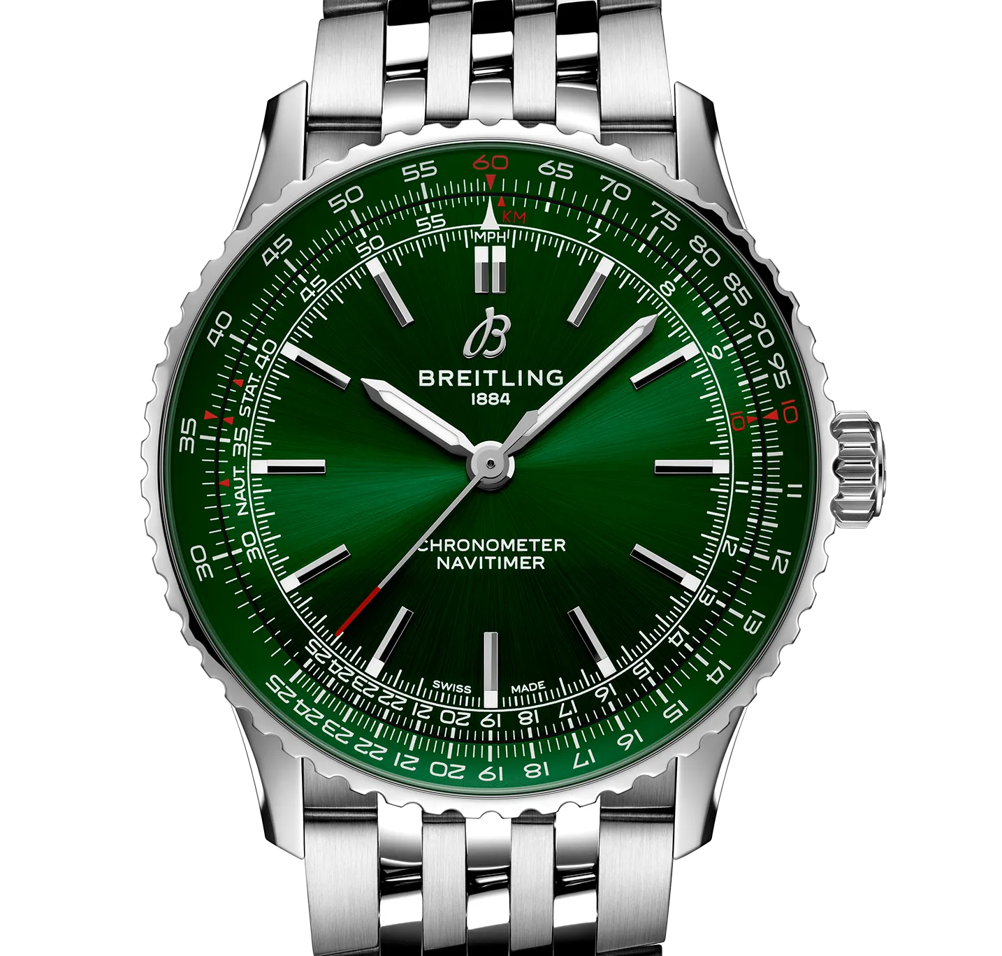 Breitling Navitimer Automatic 41 Watch with Green Dial