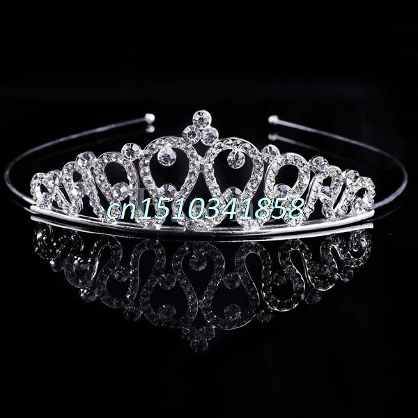 Bridal Wedding Hair Accessories Crystal Rhinestone Crown Headband Stunning Crystal Tiara Wedding Crown Children Tiaras Headband