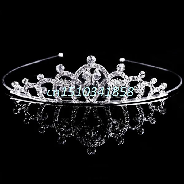 Bridal Wedding Hair Accessories Crystal Rhinestone Crown Headband Stunning Crystal Tiara Wedding Crown Children Tiaras Headband