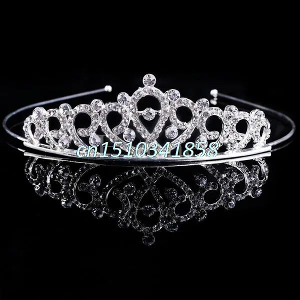 Bridal Wedding Hair Accessories Crystal Rhinestone Crown Headband Stunning Crystal Tiara Wedding Crown Children Tiaras Headband