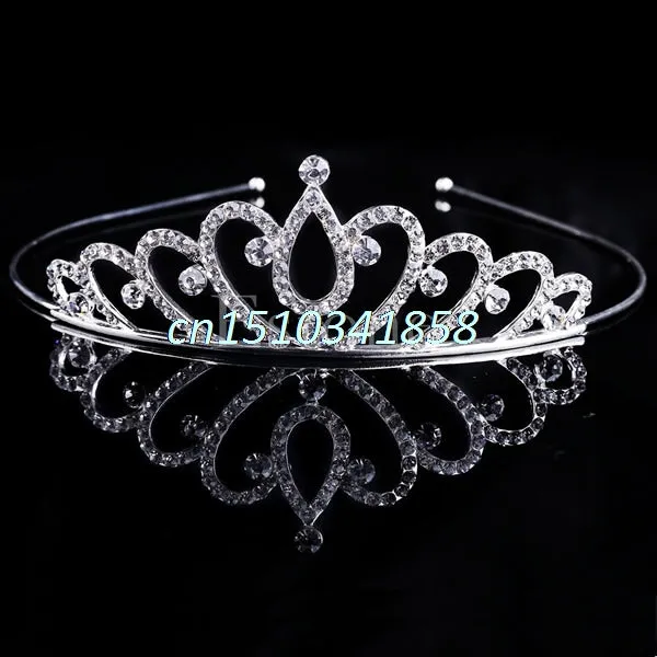 Bridal Wedding Hair Accessories Crystal Rhinestone Crown Headband Stunning Crystal Tiara Wedding Crown Children Tiaras Headband