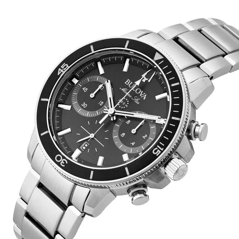 Bulova Marine Star Men's Black Watch 96B272