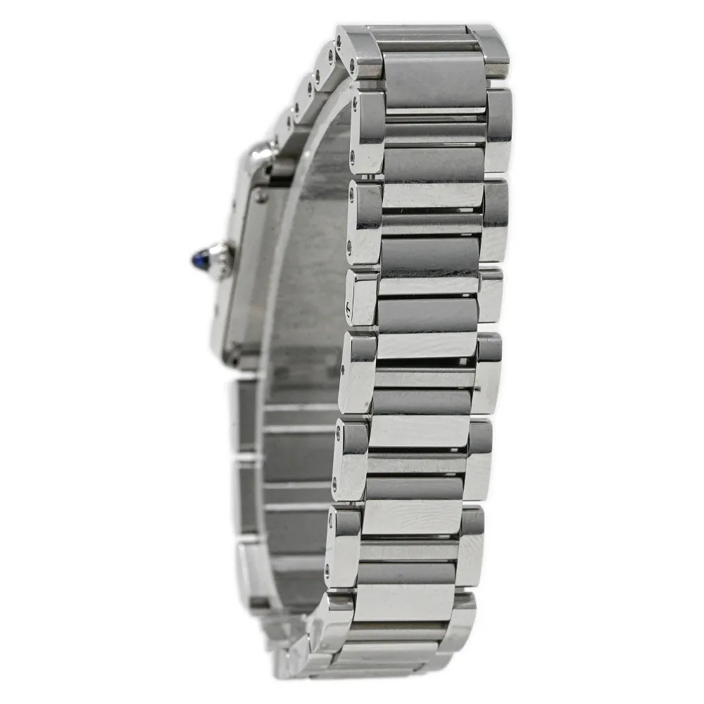 Cartier Ladies Tank Must Stainless Steel 29.5mm Silver Roman Dial Watch Reference #: WSTA0051