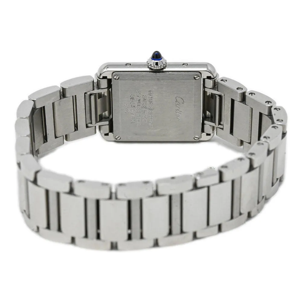 Cartier Ladies Tank Must Stainless Steel 29.5mm Silver Roman Dial Watch Reference #: WSTA0051