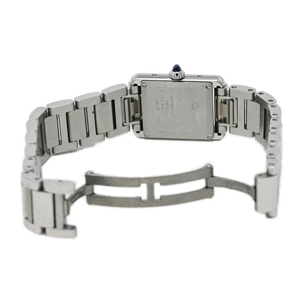 Cartier Ladies Tank Must Stainless Steel 29.5mm Silver Roman Dial Watch Reference #: WSTA0051