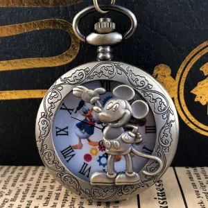 Cartoon Face Mickey Pocket Watch