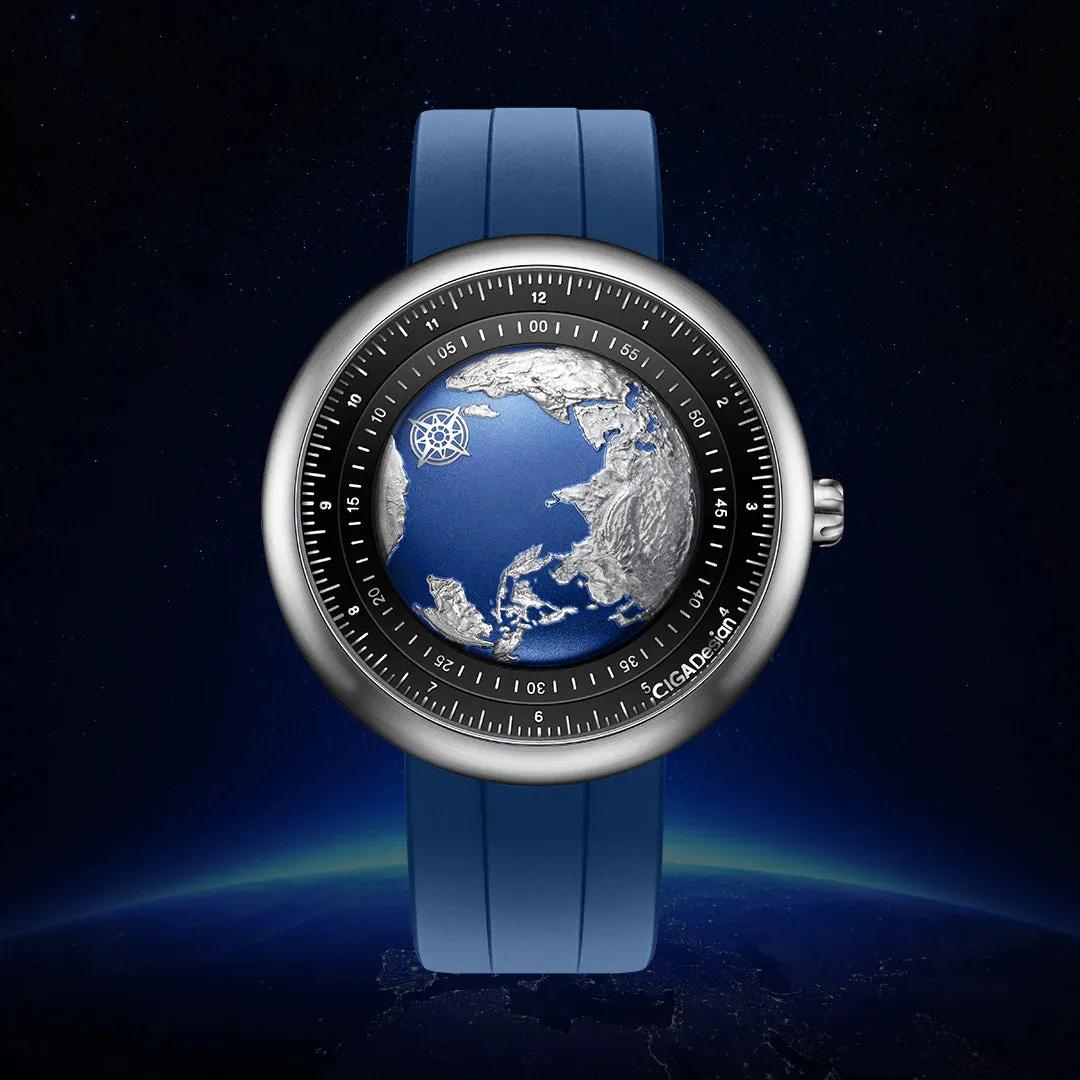 CIGA Design U-Series Blue Planet (GPHG) Titanium Automatic Watch