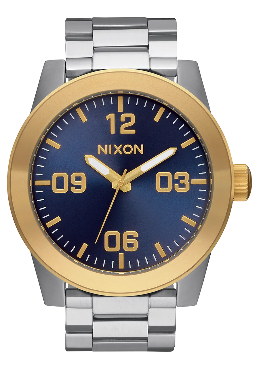 Corporal Stainless Steel - Gold / Blue Sunray