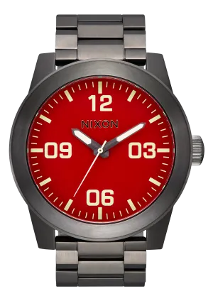 Corporal Stainless Steel - Red / Gunmetal