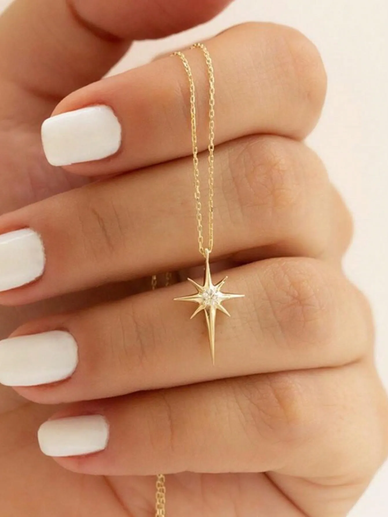 Dainty Eight-pointed Star Shaped Necklace With Versatile Style for Women