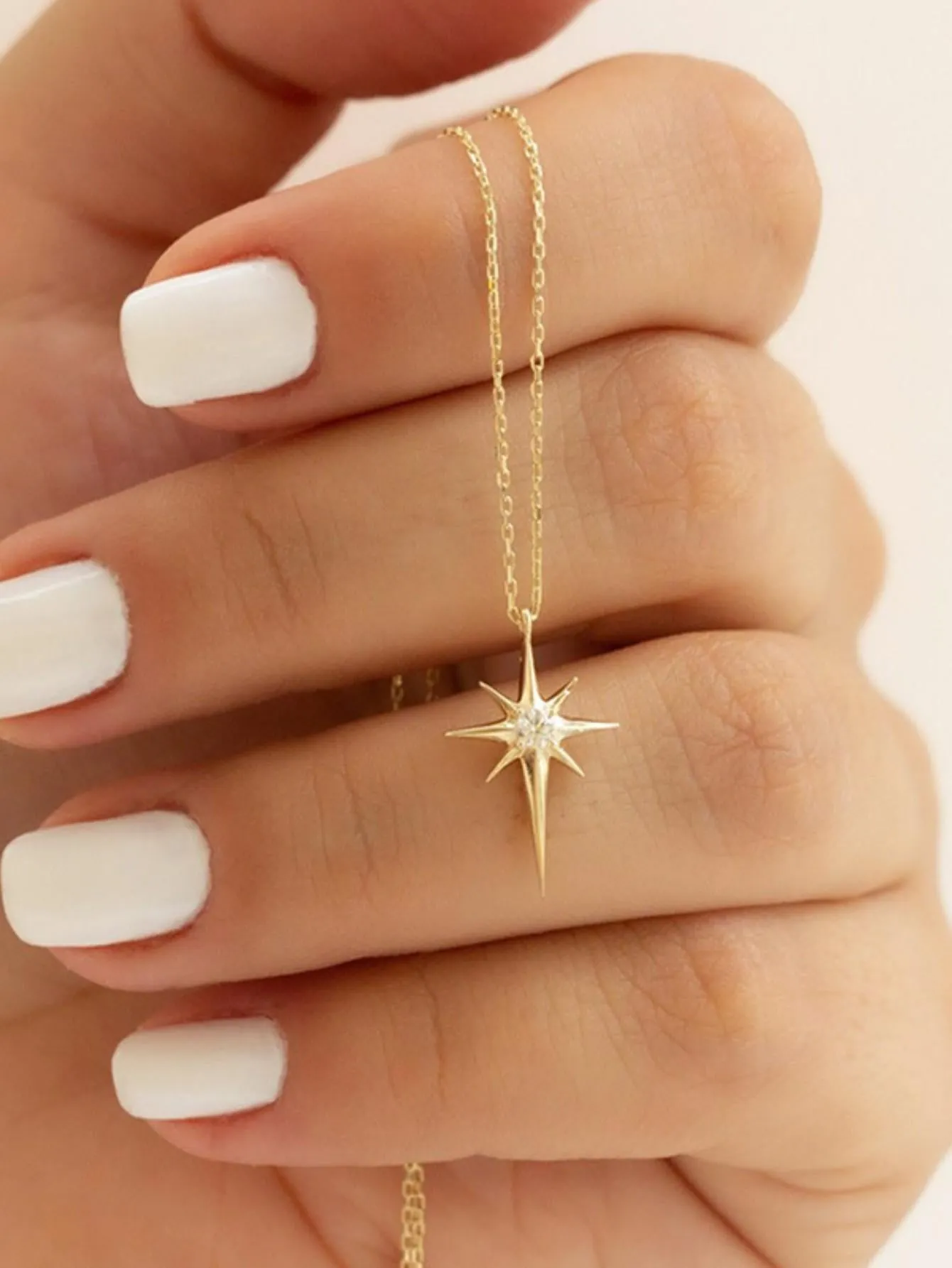 Dainty Eight-pointed Star Shaped Necklace With Versatile Style for Women