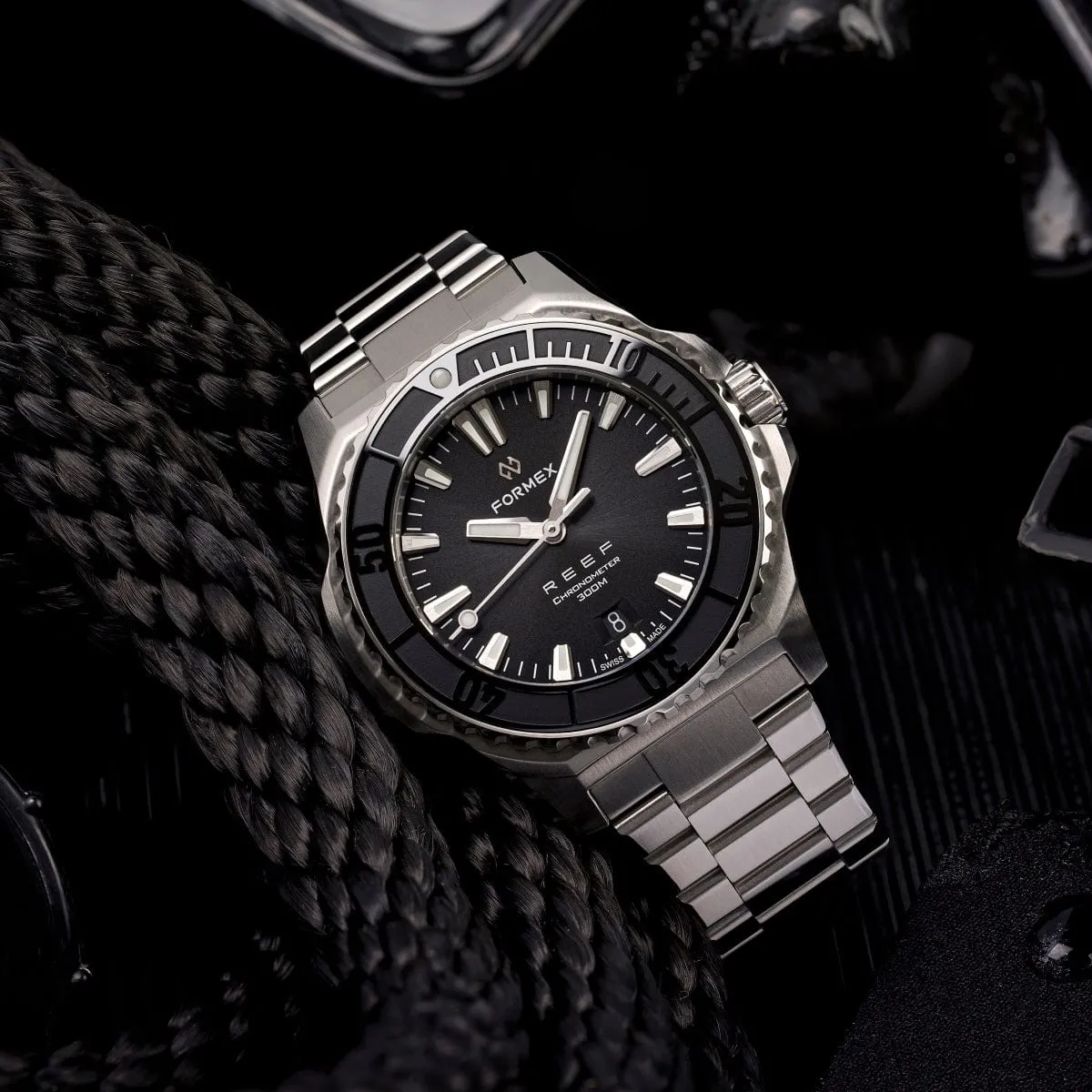 Formex REEF Automatic Chronometer - White Dial / Black Bezel