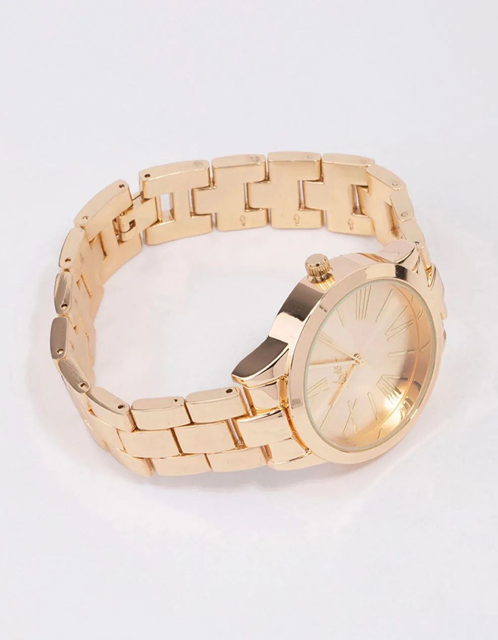 Gold Large Roman Numeral Watch