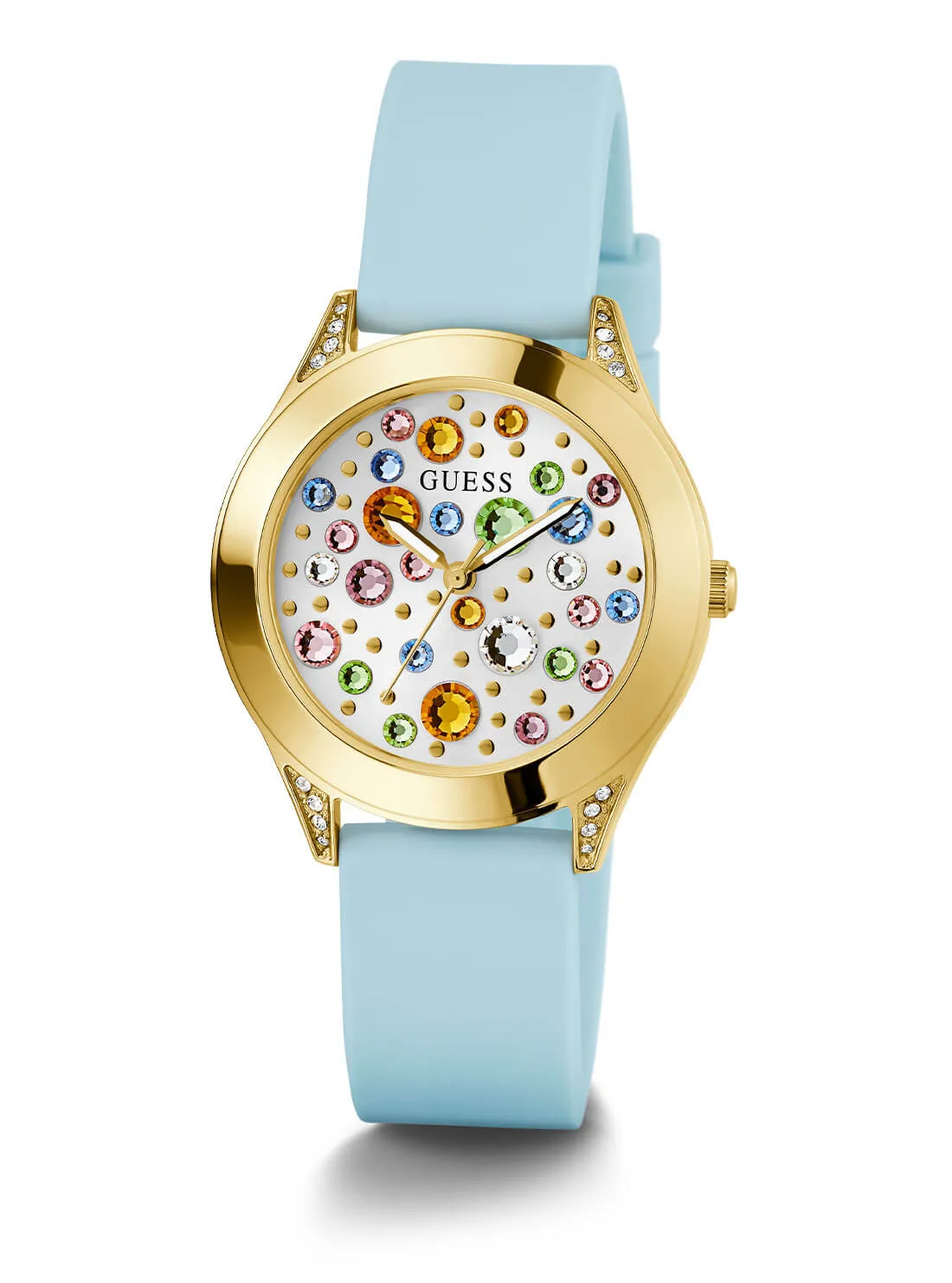 Gold Mini Wonderlust Multi Glitz Silicone Watch