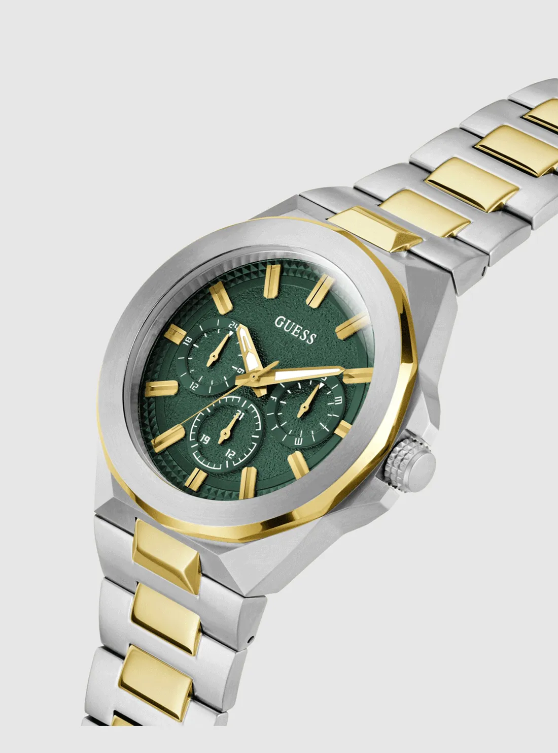 Gold Silver Dashboart Link Watch