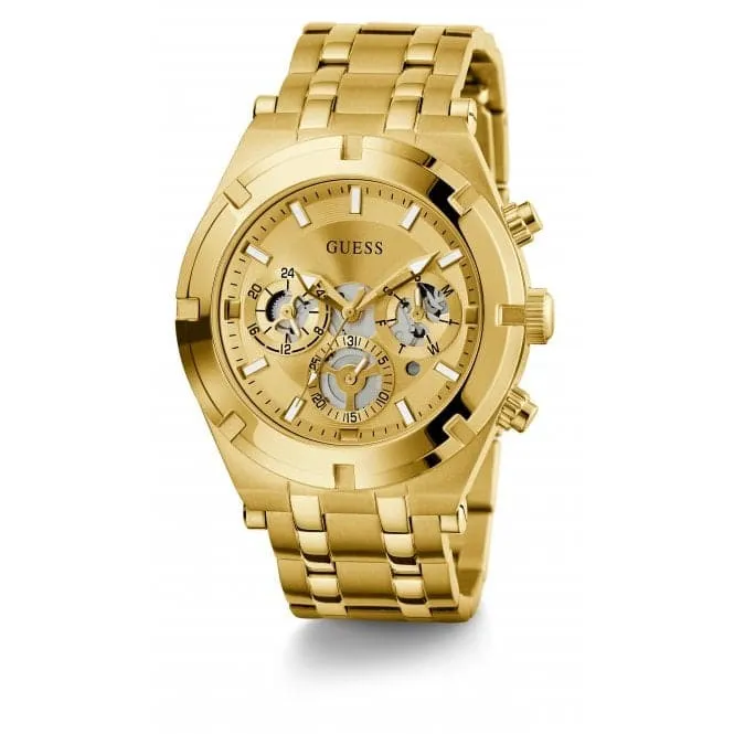 Guess Gents Continental Gold Tone Watch GW0260G4