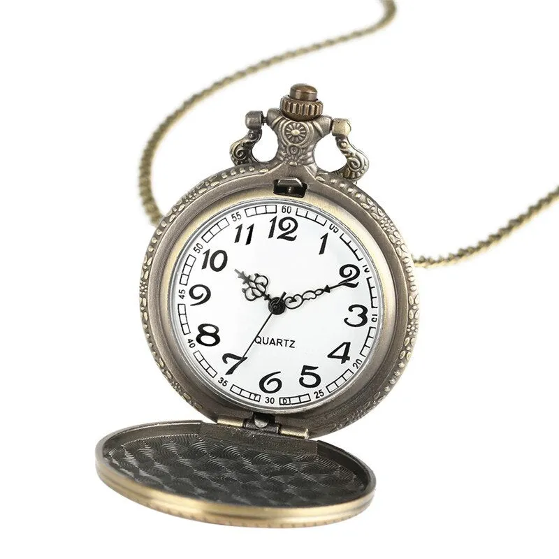 Iron Man Vintage Quartz Pocket Watch