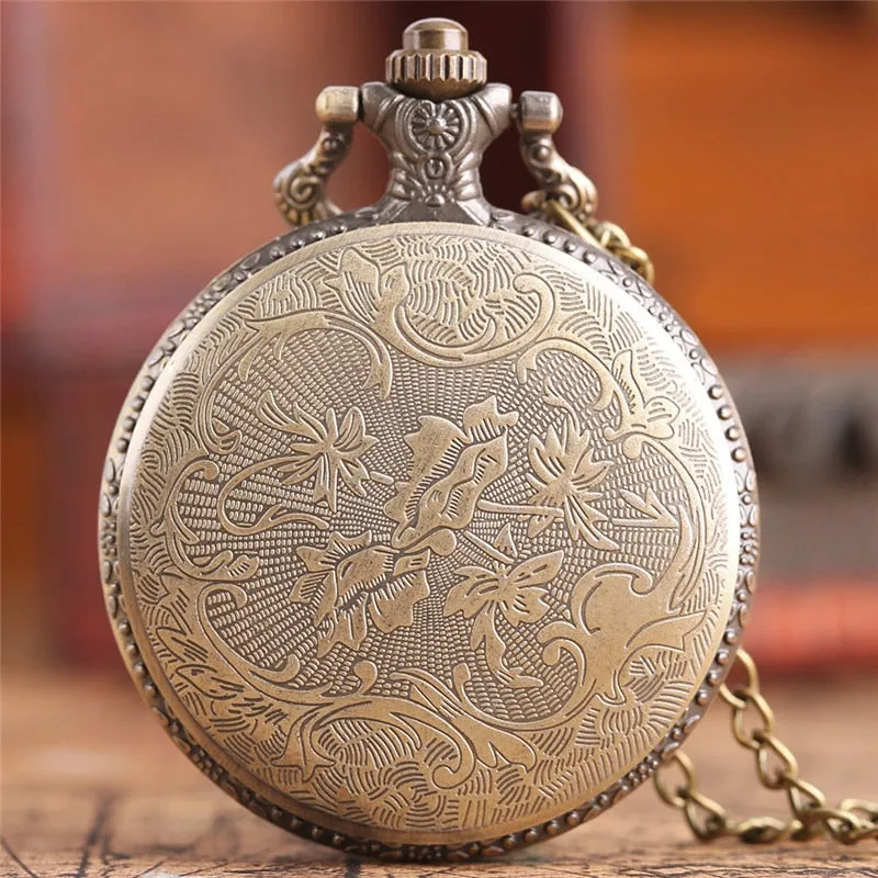 Iron Man Vintage Quartz Pocket Watch