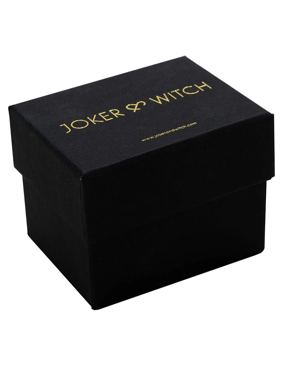 Joker & Witch Ariana Rosegold Black Croc Strap Watch for Women