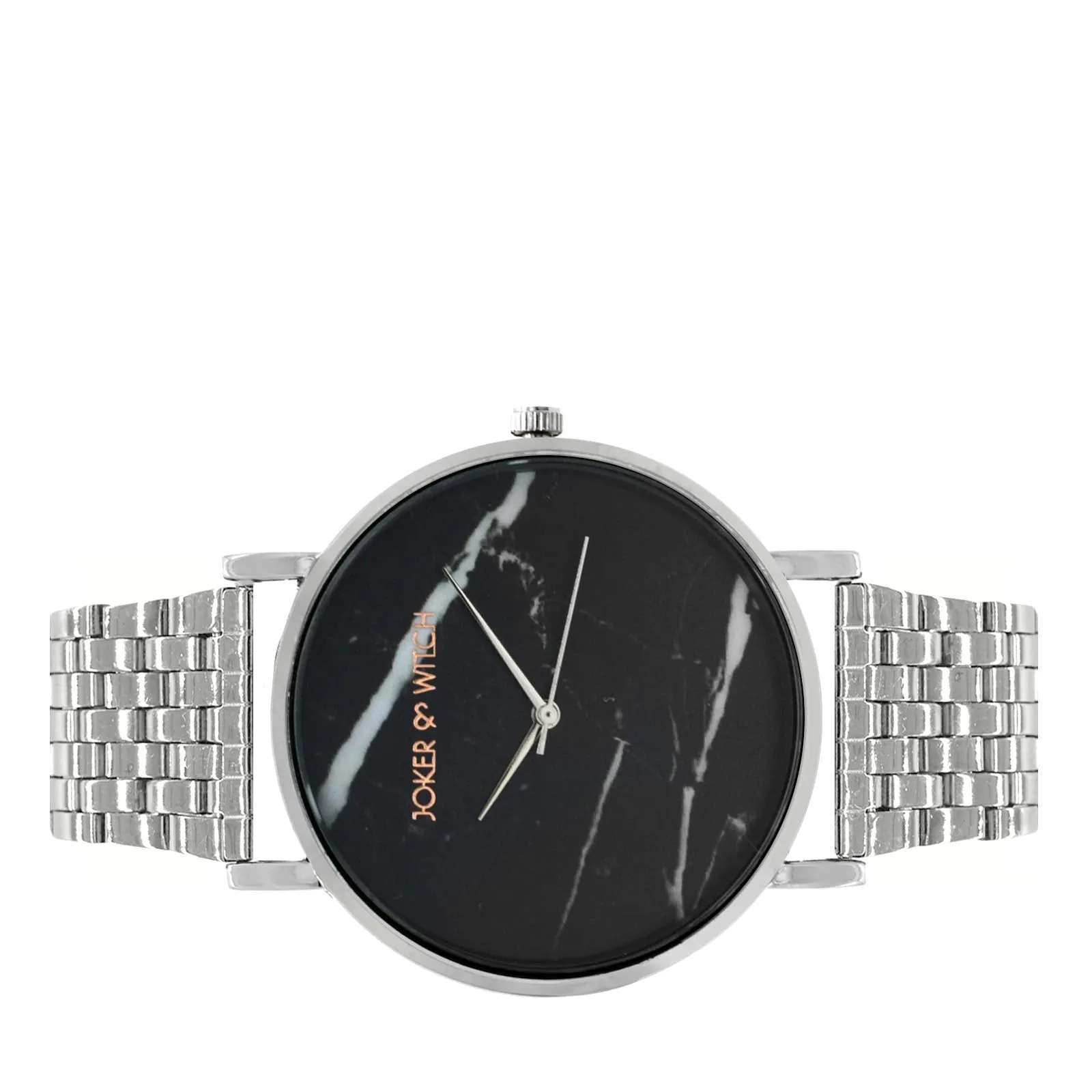 Joker & Witch Lucien Marble Dial Silver Watch for Women