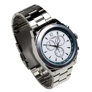 Lifemax Chronograph Atomic Talking Watch with Steel Bracelet - Precision & Accessibility