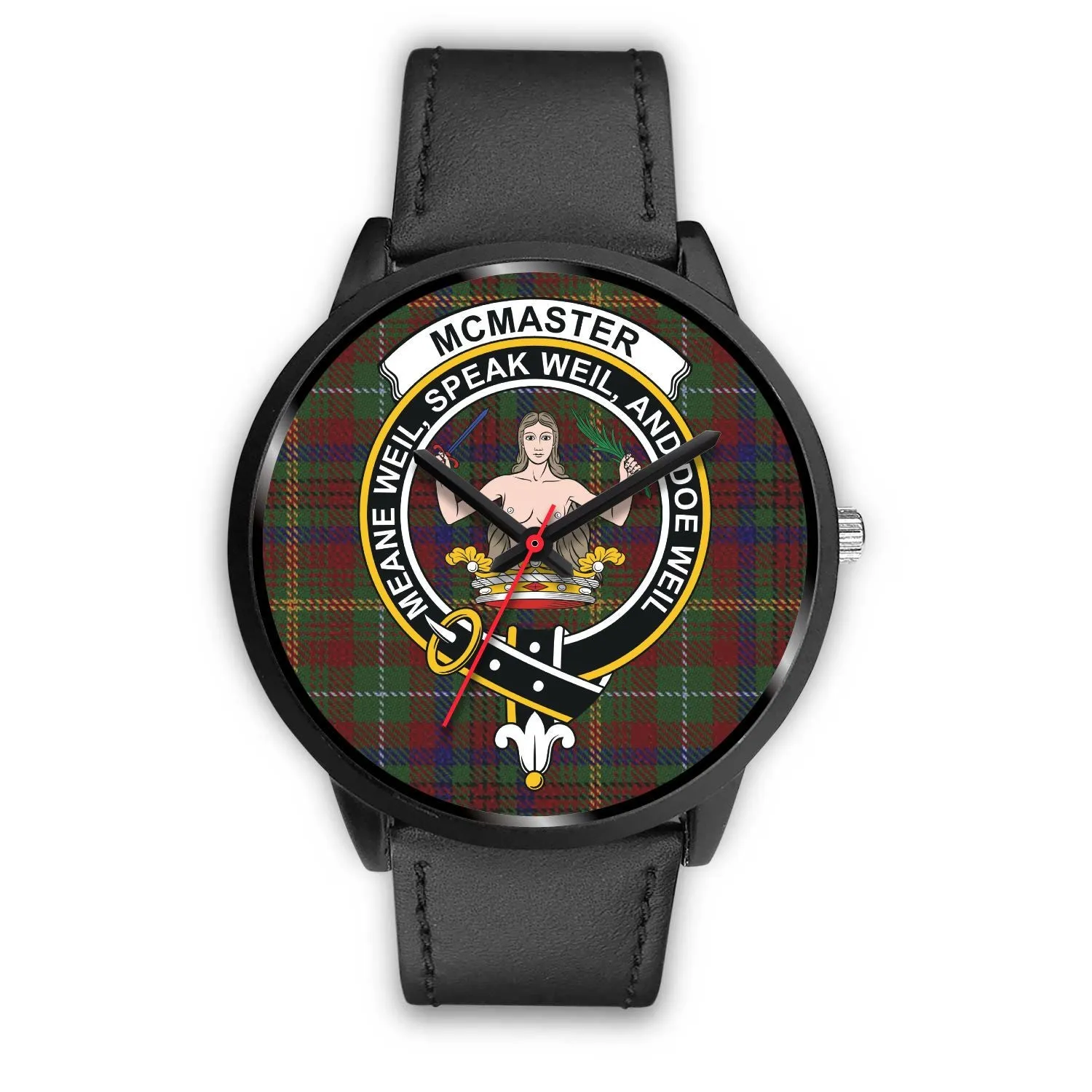 McMaster Clan Badge Tartan Black Watch