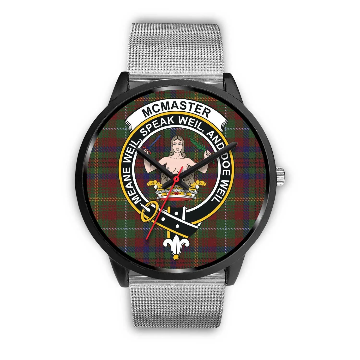 McMaster Clan Badge Tartan Black Watch