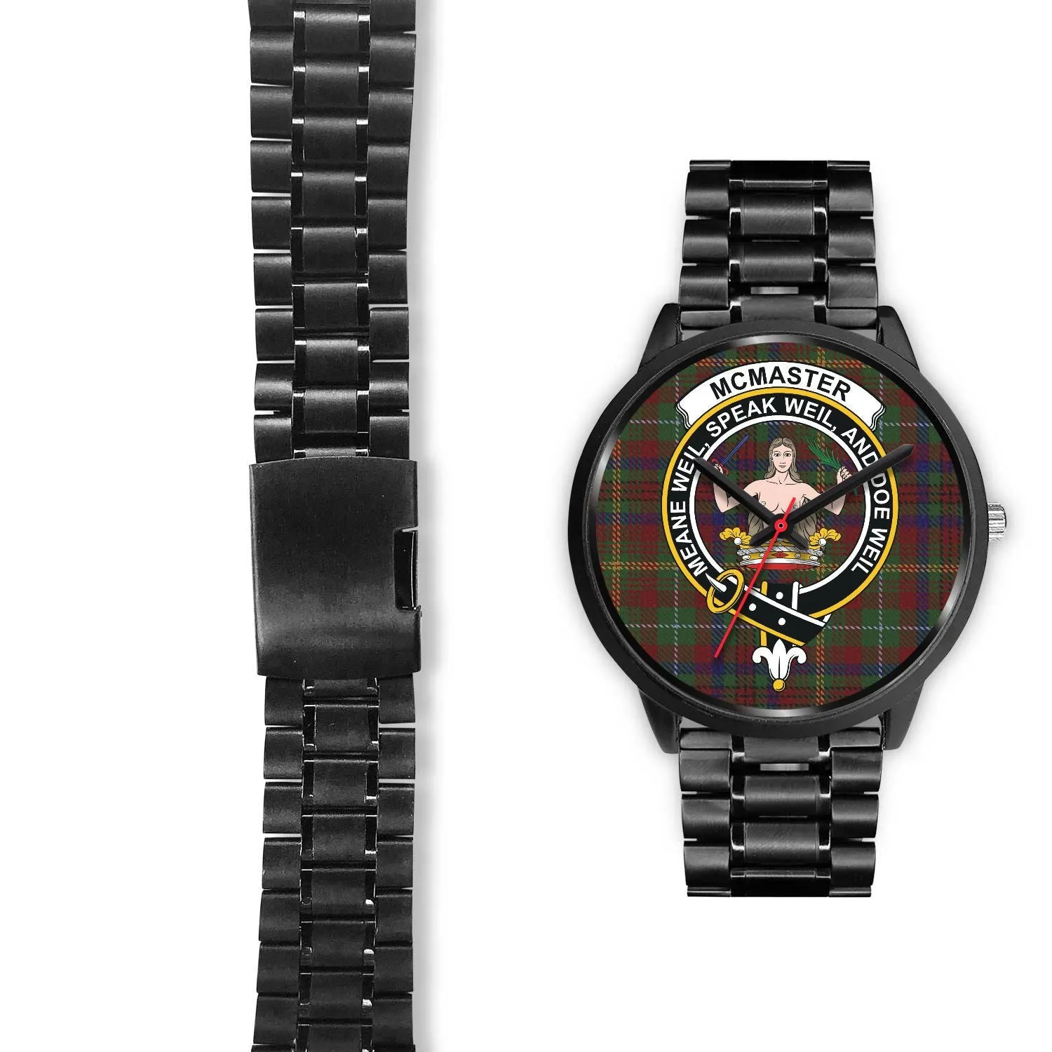 McMaster Clan Badge Tartan Black Watch