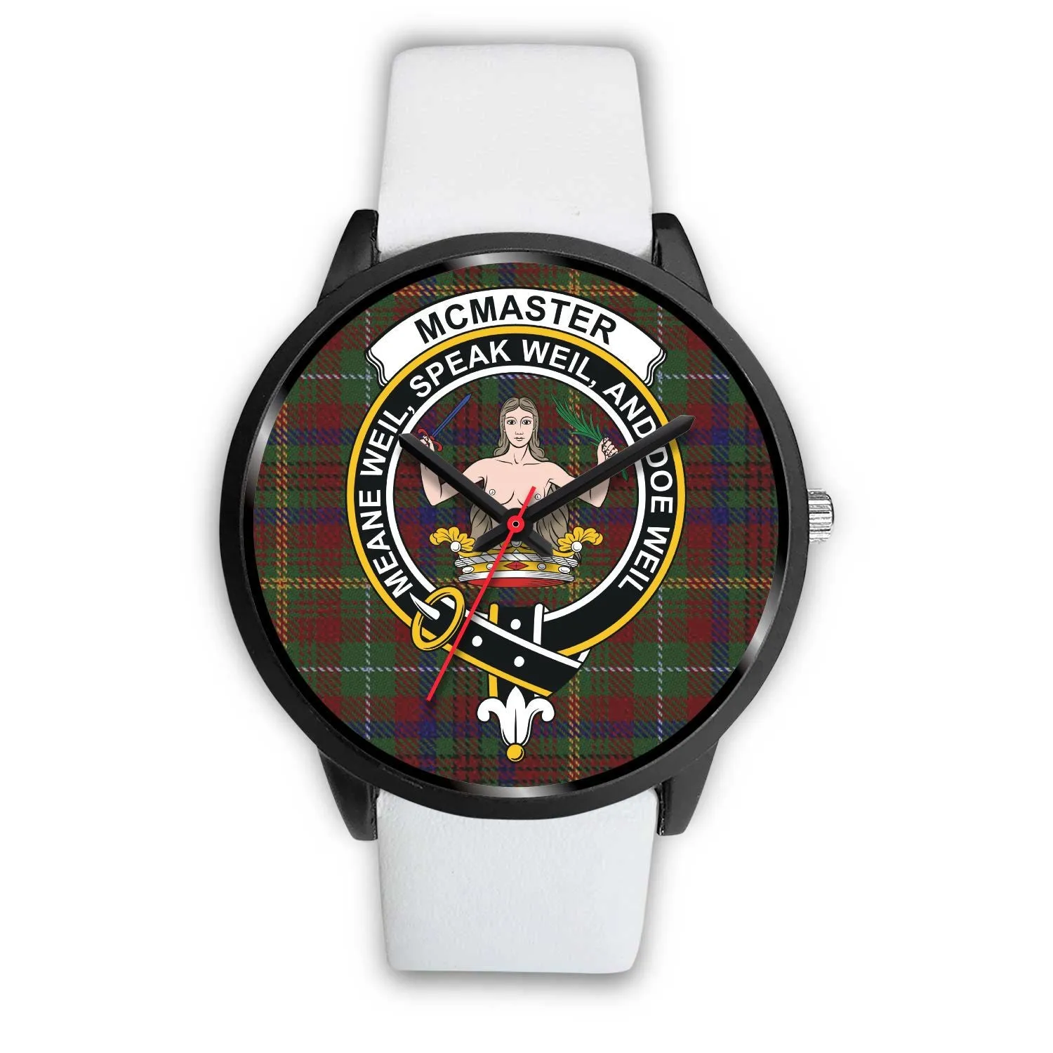 McMaster Clan Badge Tartan Black Watch