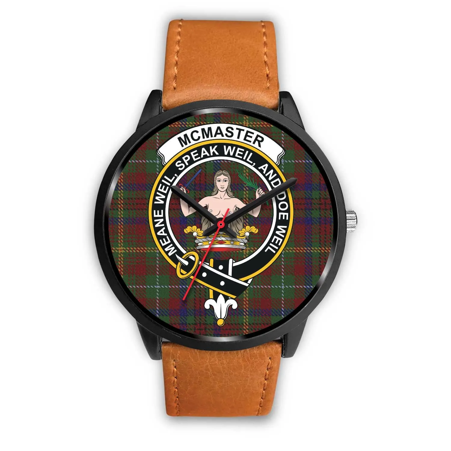 McMaster Clan Badge Tartan Black Watch