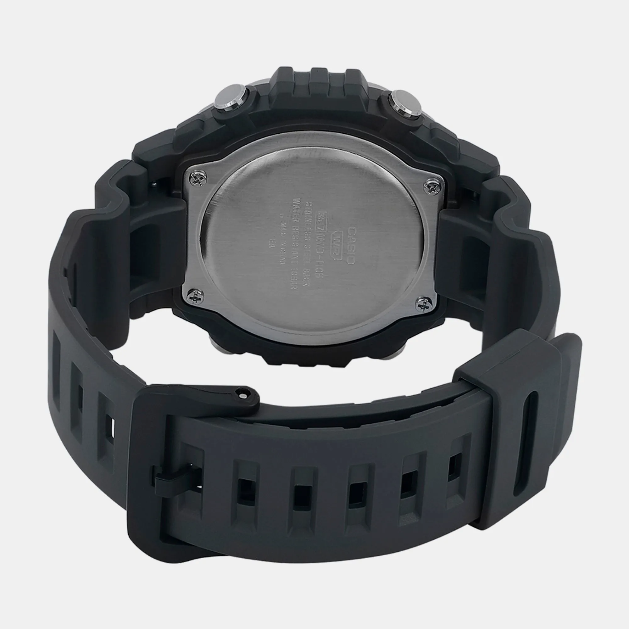 Men's Black Digital Resin Watch D302 - MWD-110H-8BVDF