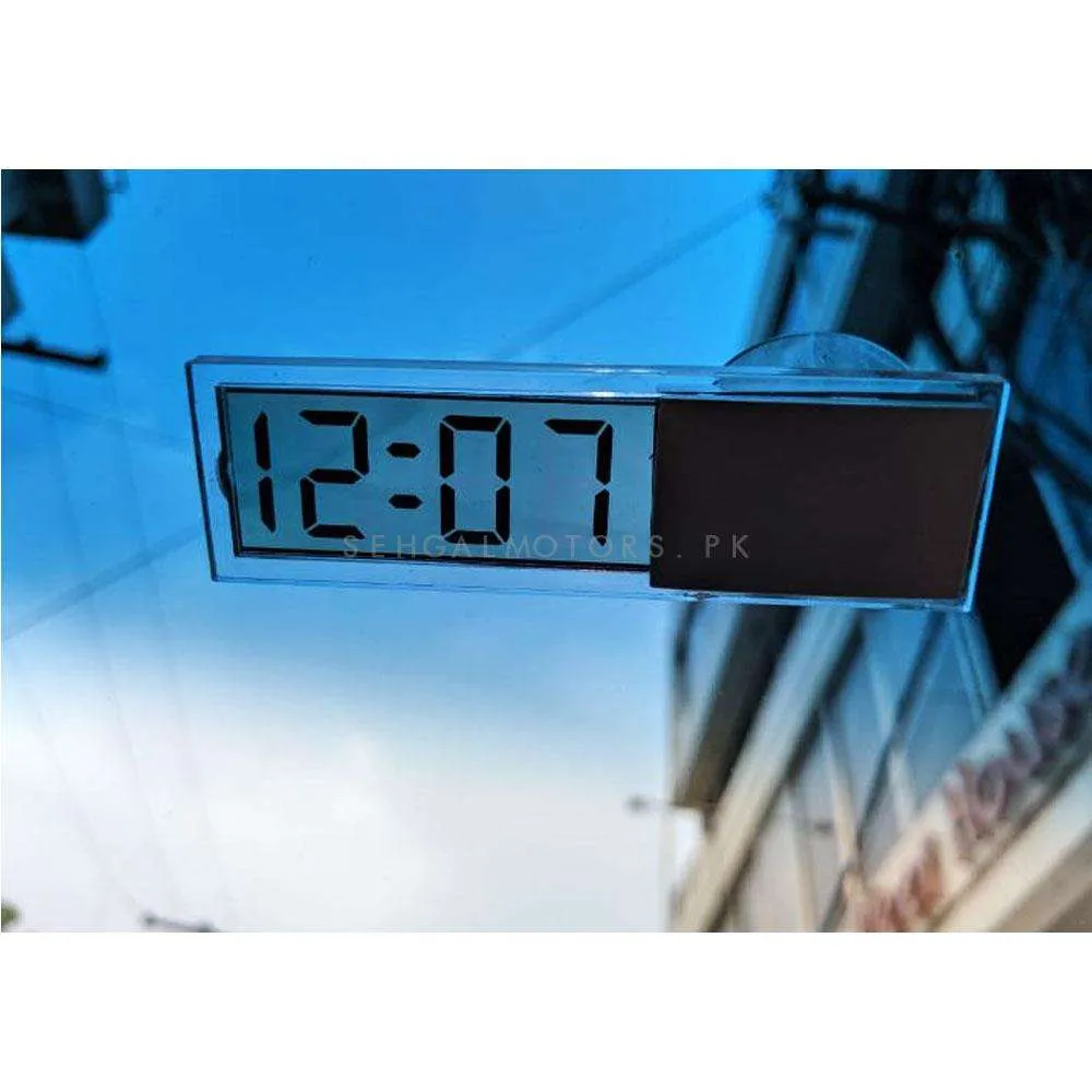 Mini Dashboard Windshield Car Auto Clock For Front Screen Transparent Digital Time