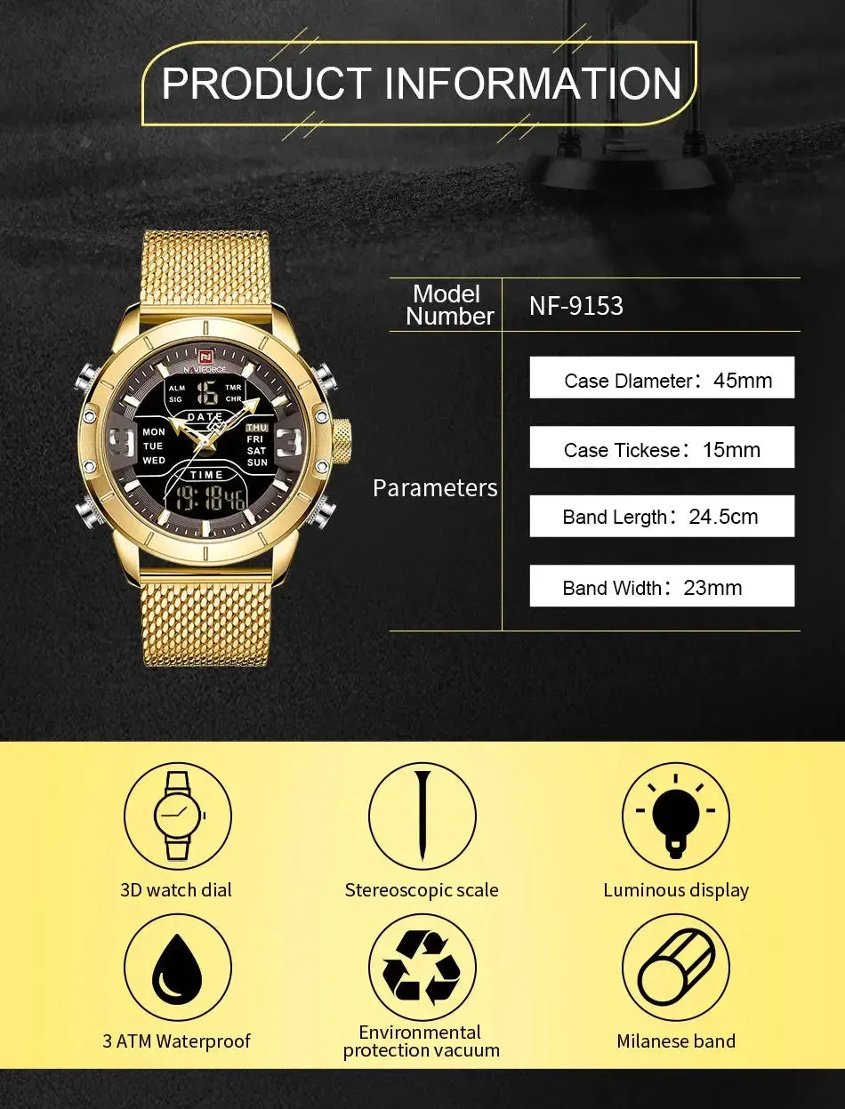 NAVIFORCE Luxury Quartz Sports Watch