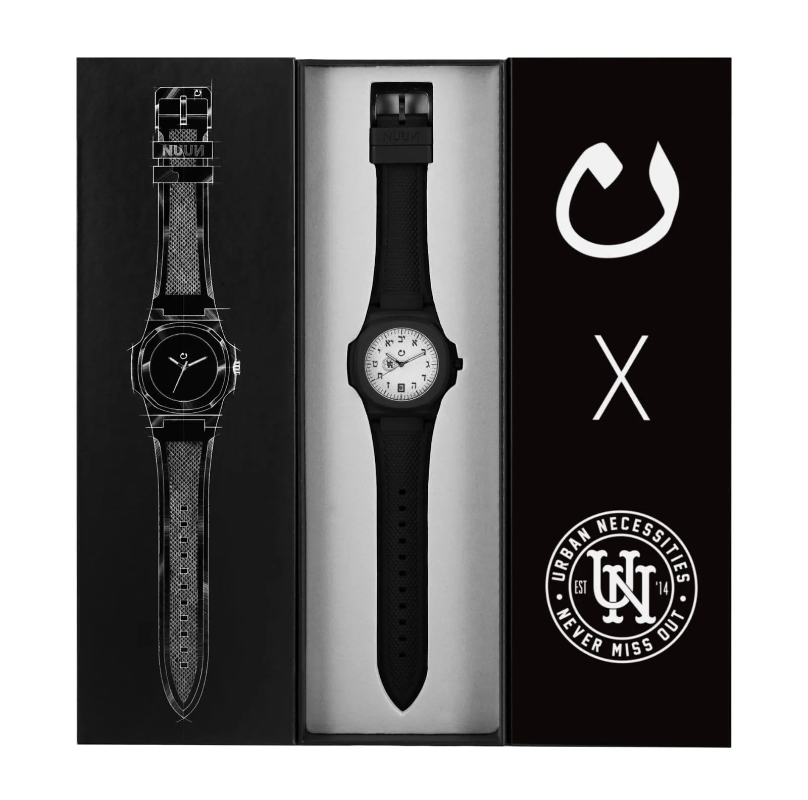 Nuun Official x Urban Necessities Timepiece Hebrew