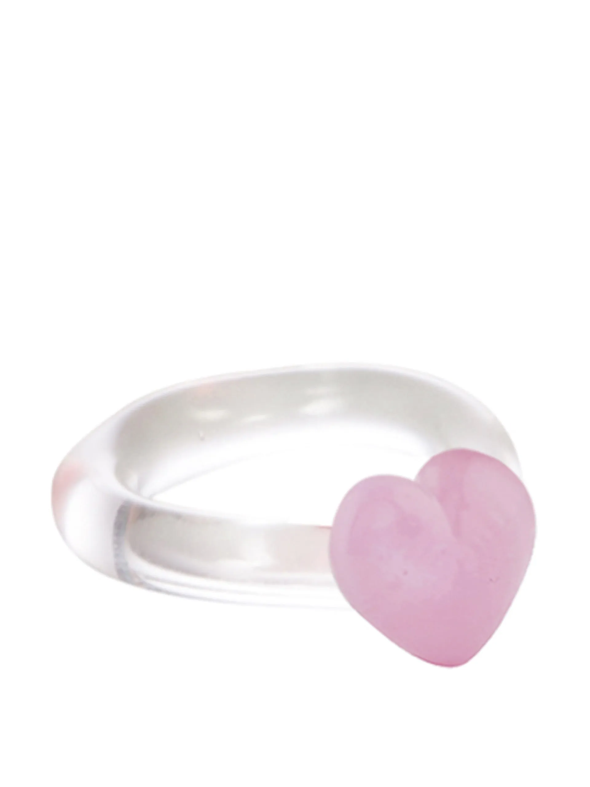 Pink Love glass ring