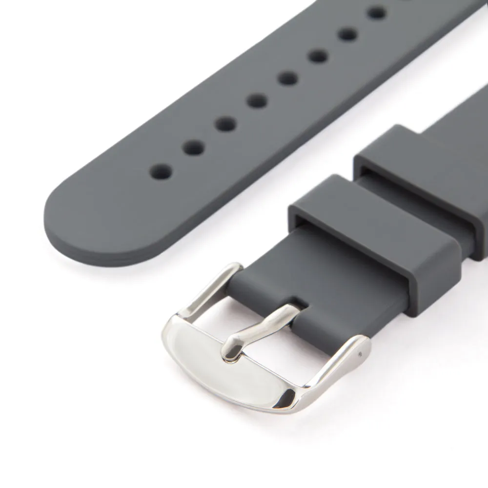 Quick Release Silicone Watch Band - Graphite