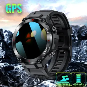 "2023 Tactical Military 5 ATM Smart Watch: The Ultimate Fitness Companion for Every Adventure"