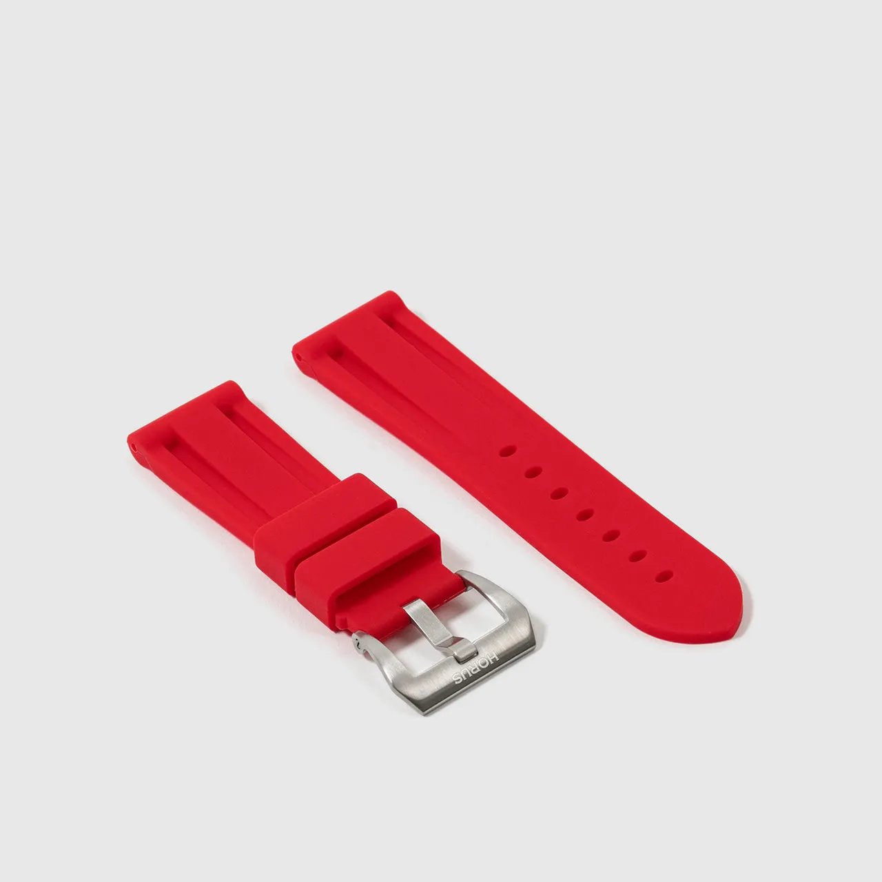 Rubber Strap for Panerai Luminor - Heat Red