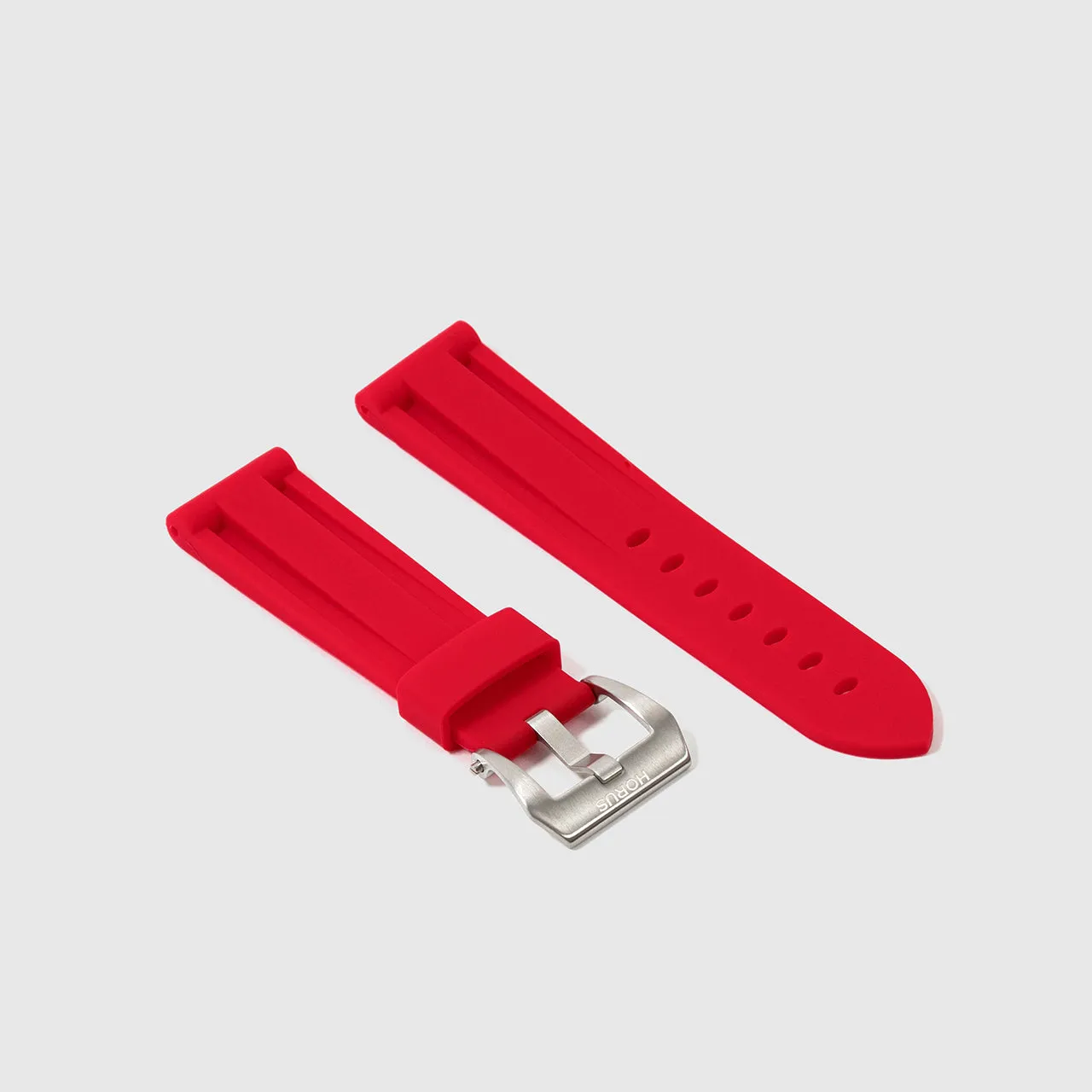 Rubber Strap for Panerai Luminor - Heat Red