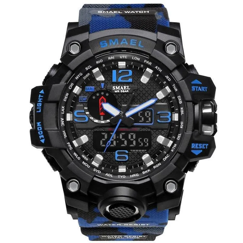 Rugged Sports Watches for Men with Digital and Analogue Display